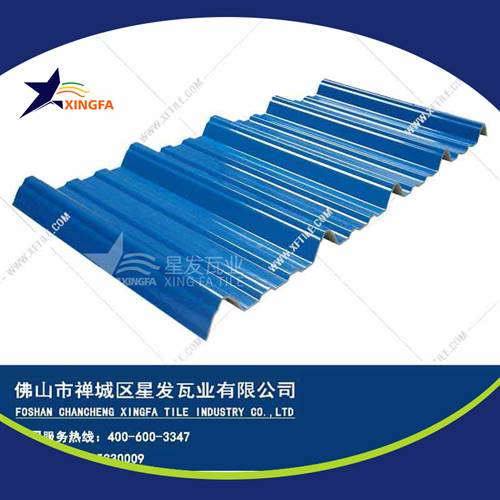 厚度3.0mm蓝色900型PVC塑胶瓦 泉州工程钢结构厂房防腐隔热塑料瓦 pvc多层防腐瓦生产网上销售